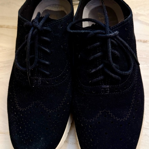 Cole Haan Black Suede Sneakers Women’s 7 B - Picture 2 of 7